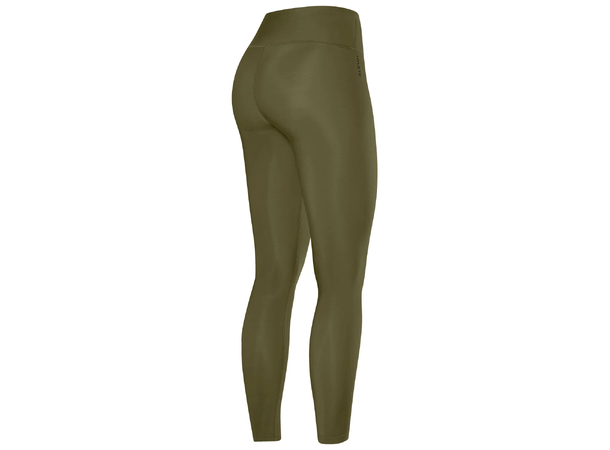HYLETE Womens Terras Fleece-Lined Tight (Olive)