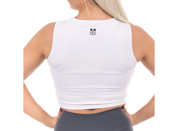 M Fitness - Yrja White Crop Top
