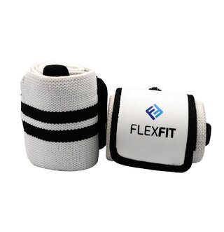 FlexFit Wrist Wraps Elite (Black/White)