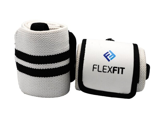 FlexFit Wrist Wraps Elite (Black/White)