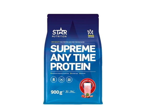 Star Nutrition - Supreme Any Time Protein, 900g - Strawberry Milkshake