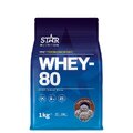 Star Nutrition - Whey-80 Myseprotein 1kg Belgian Chocolate