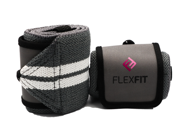 FlexFit Wrist Wraps Elite (Grey/White)