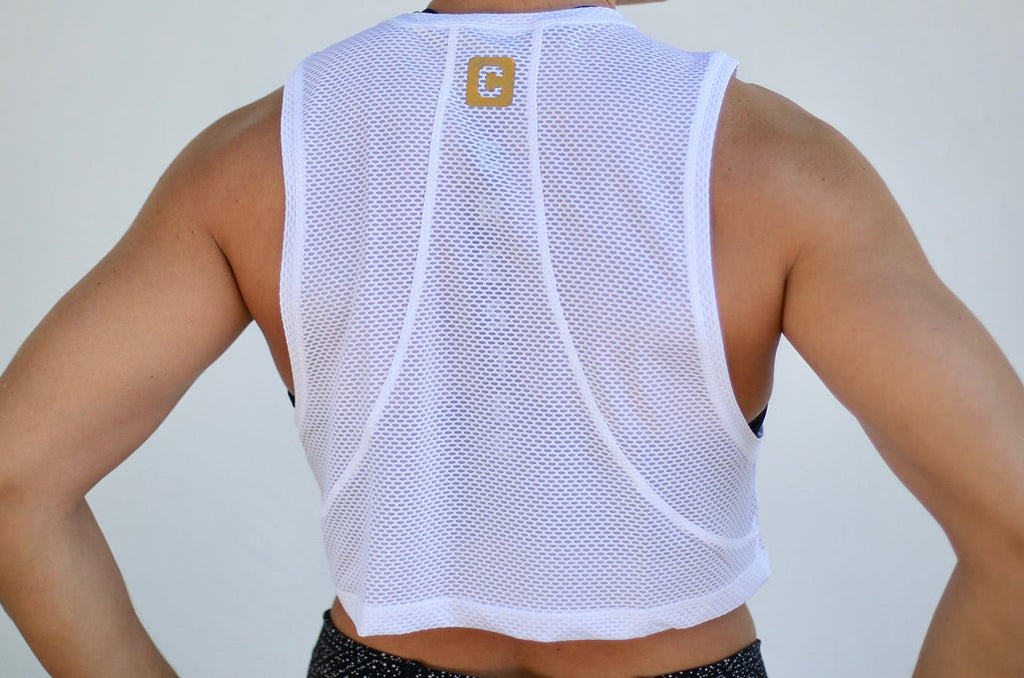 Chestee - Muscle Tank (Sheer White) - Flexfit