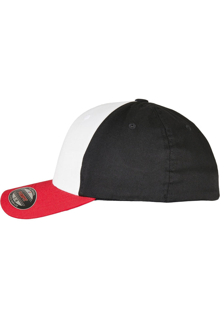 Flexfit Caps 6277TT WOOLY COMBED 3 TONE CAP Red/White/Black - Flexfit