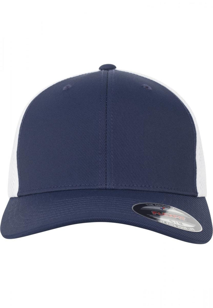 Flexfit Caps 6533T Ultrafibre & Airmesh 2 - Tone Cap. Navy/White - Flexfit