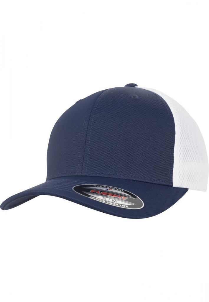 Flexfit Caps 6533T Ultrafibre & Airmesh 2 - Tone Cap. Navy/White - Flexfit