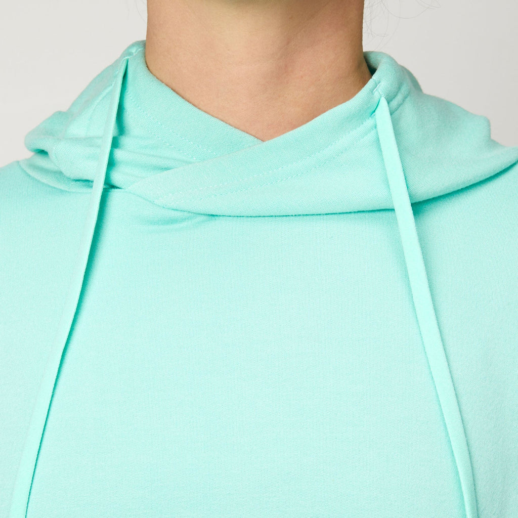 HYLETE Eclipse Cropped Hoodie (Neo Mint) - Flexfit