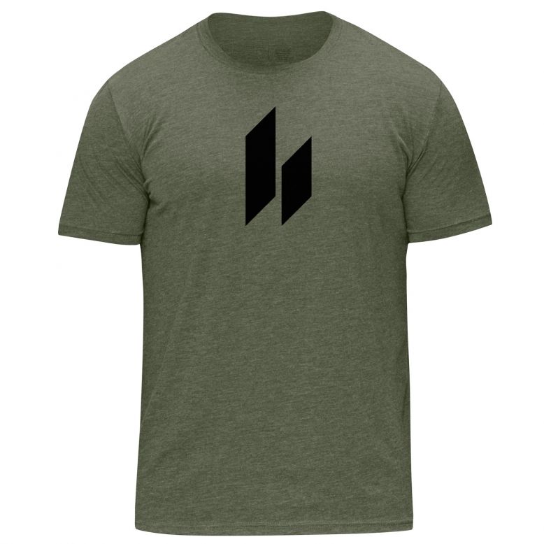 HYLETE Icon tri - blend crew (Vintage Olive/Black) - Flexfit