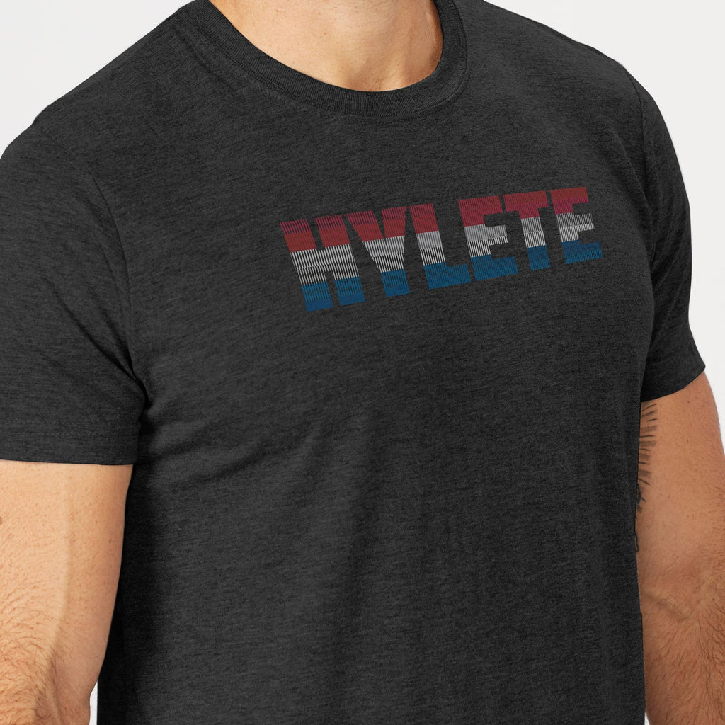 HYLETE Persistent tri - blend crew (Vintage Navy/White) - Flexfit