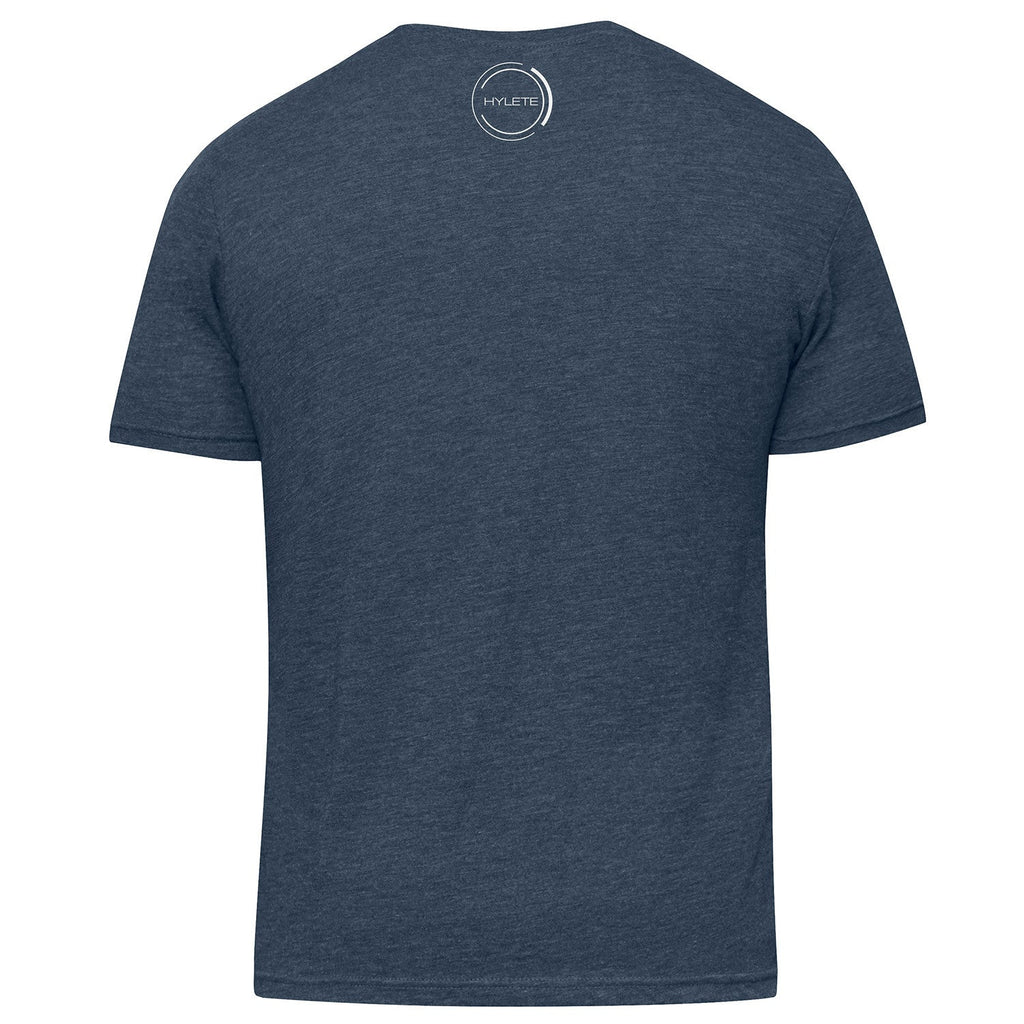 HYLETE Persistent tri - blend crew (Vintage Navy/White) - Flexfit