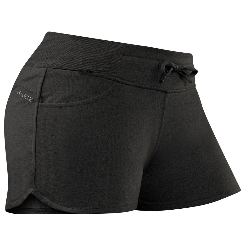 HYLETE Womens Nova Short (Black/Black) - Flexfit