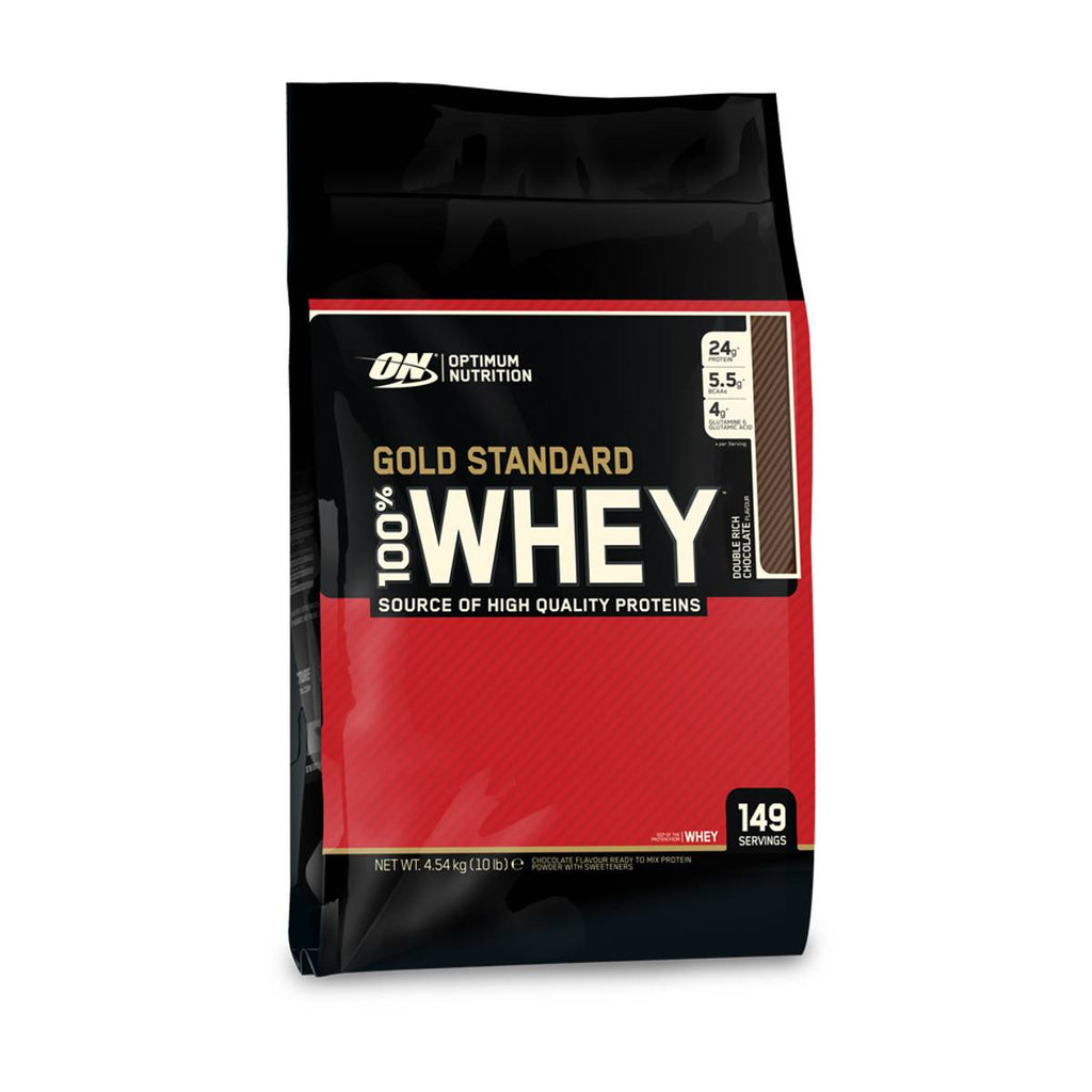 Optimum Nutrition 100% Whey Gold Standard Myseprotein 4545 g + Shaker fra Blenderbottle - Flexfit