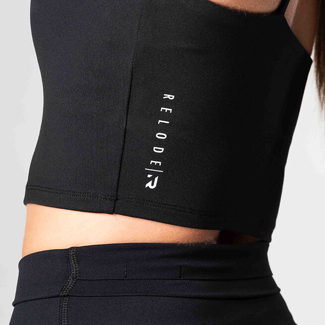 Relode Core Crop Top, Black - Flexfit