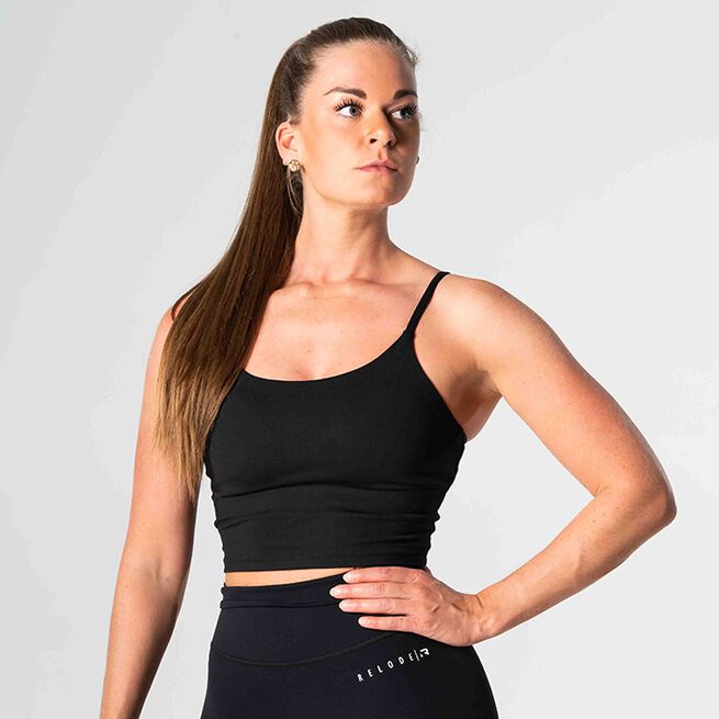 Relode Core Crop Top, Black - Flexfit