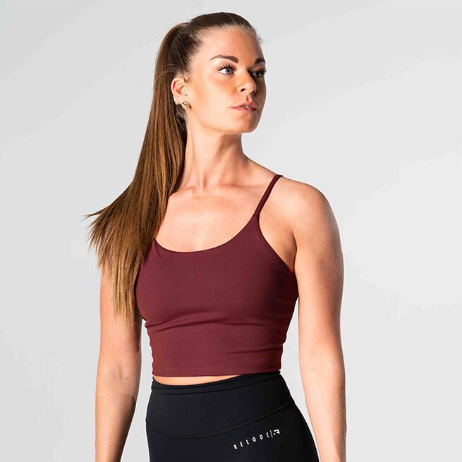 Relode Core Crop Top, Red - Flexfit