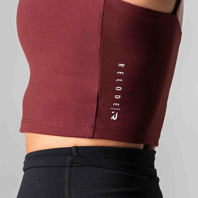 Relode Core Crop Top, Red - Flexfit