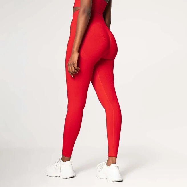 Relode Radiant Scrunch Tights, Red - Flexfit