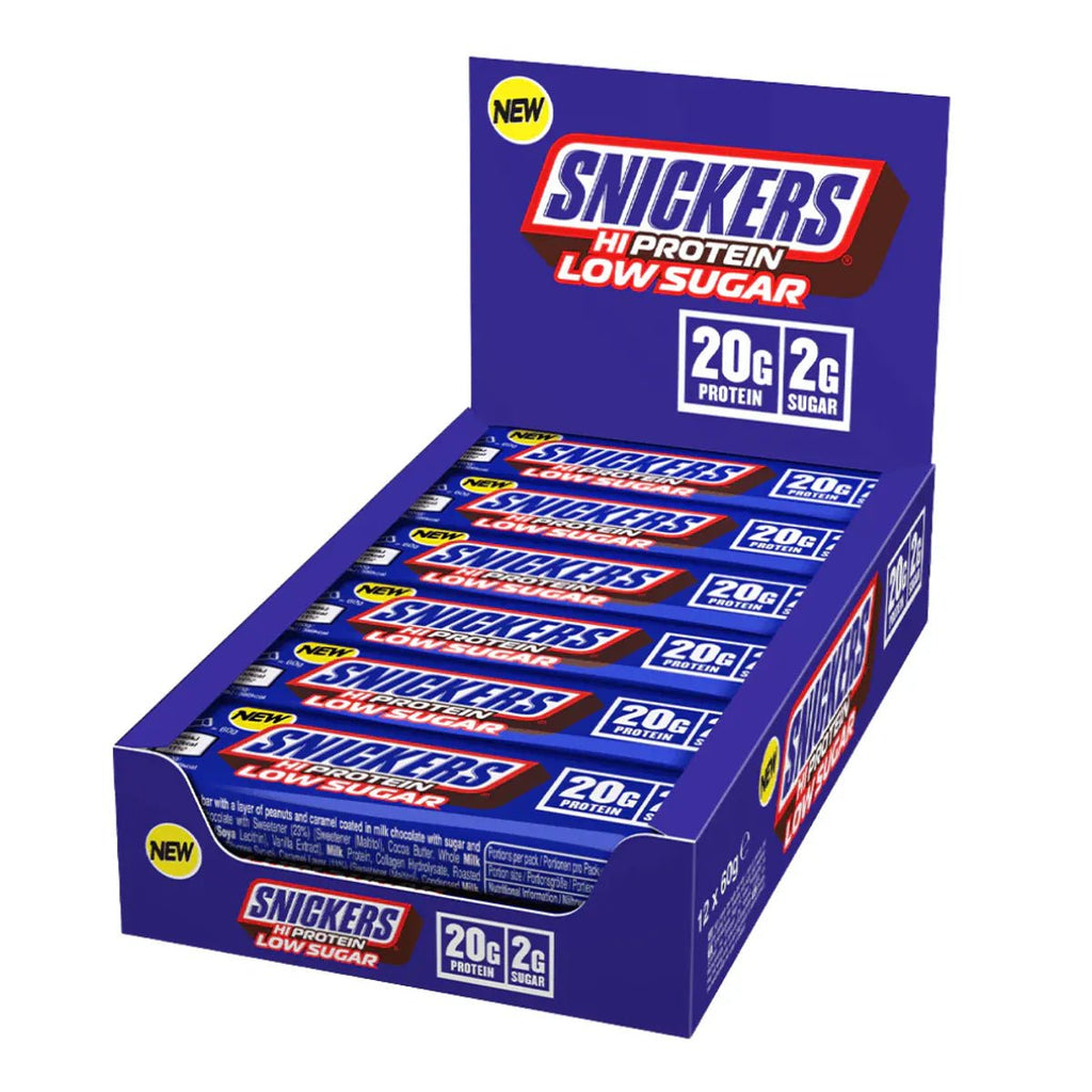 Snickers - LOW SUGAR Proteinbar, 12 stk. - Flexfit