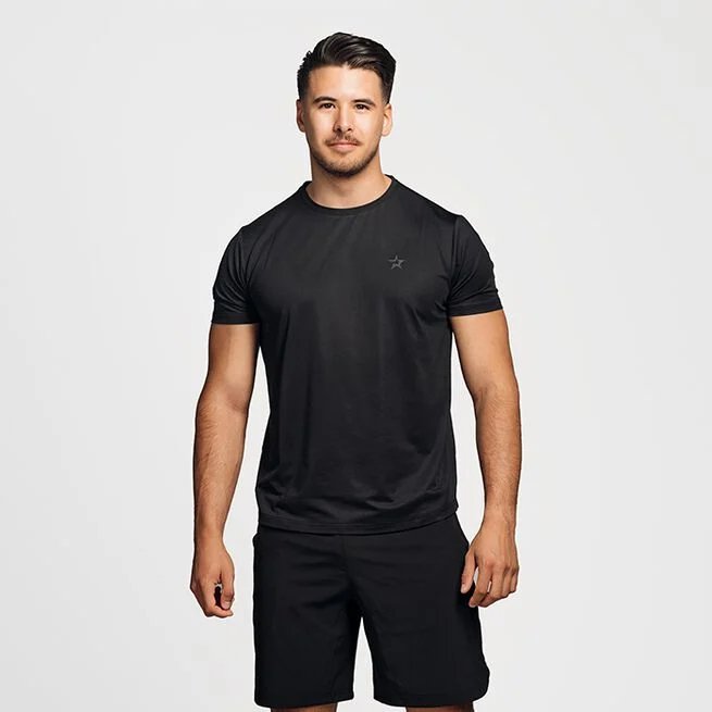 Star Mesh T - shirt Black - Flexfit