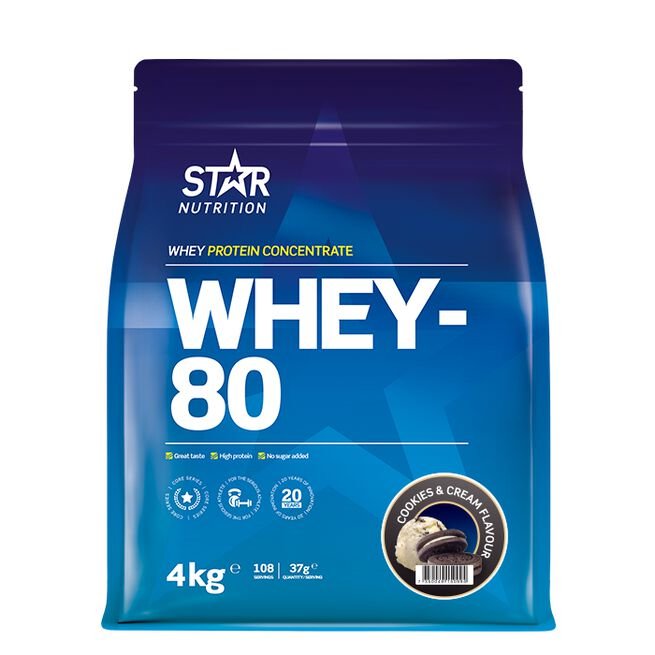 Star Nutrition - Whey - 80 Myseprotein, 4000g - Flexfit