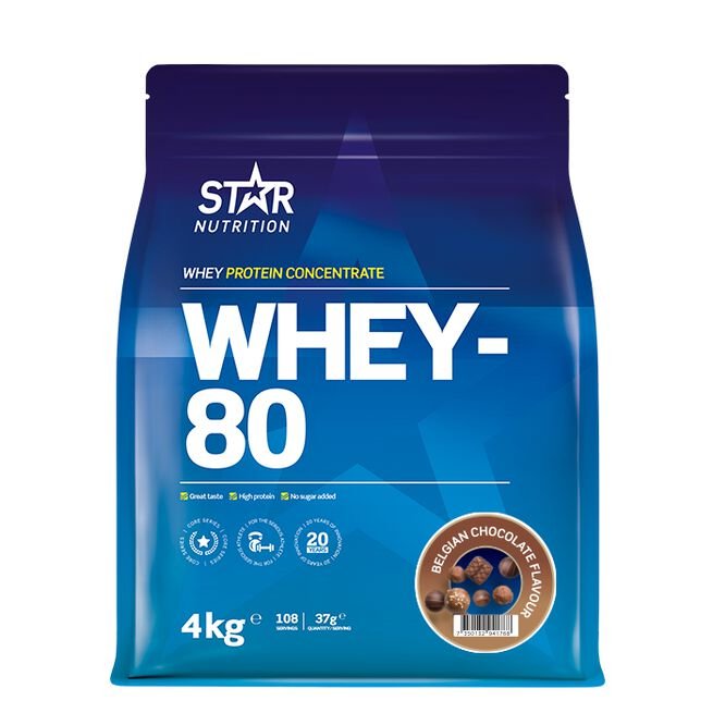 Star Nutrition - Whey - 80 Myseprotein, 4000g - Flexfit