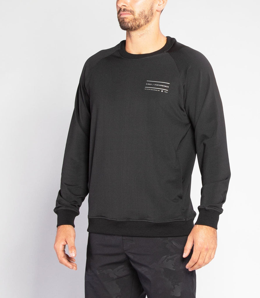 Virus - Sio22 | Stay Warm Crew Neck Top - Black - Flexfit