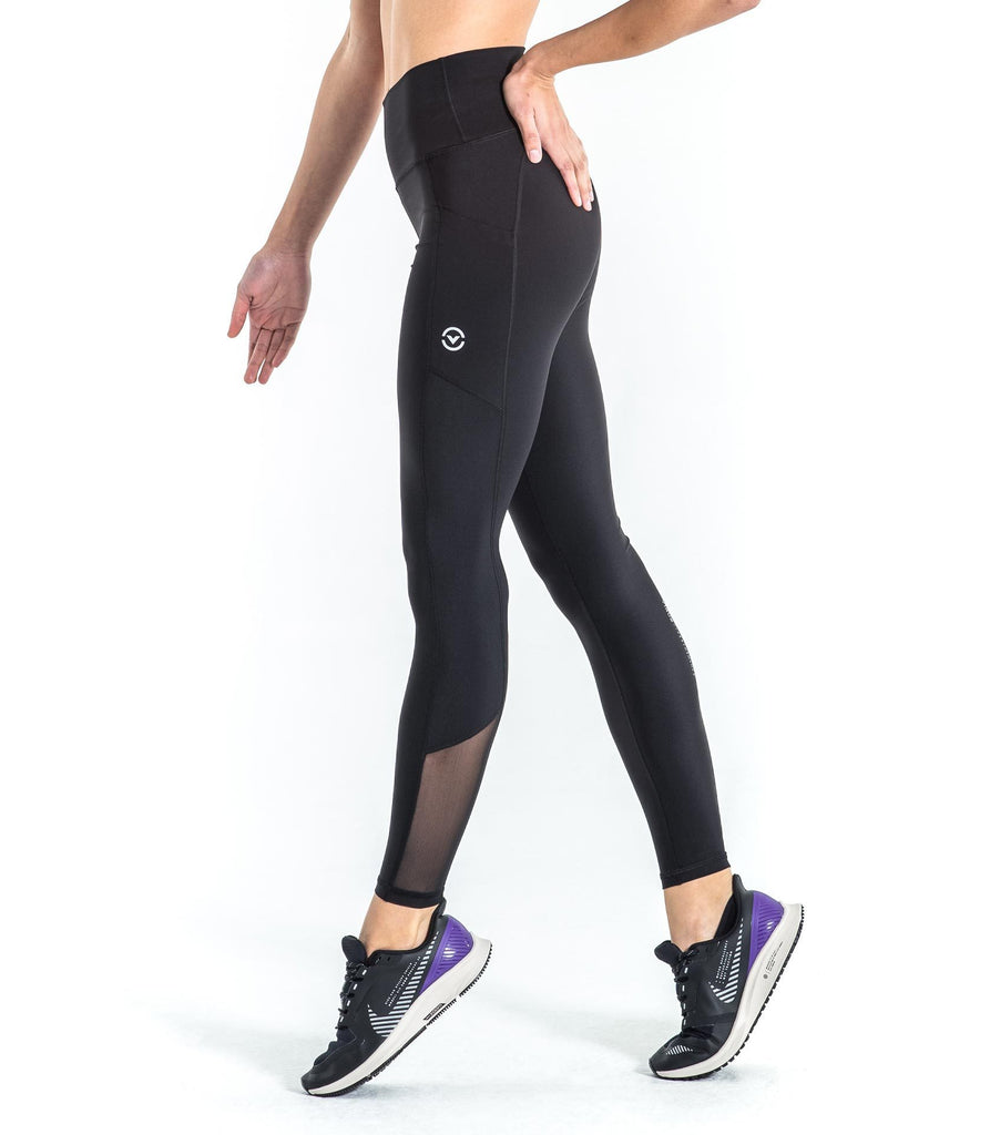 Virus - Utility High Rise Compression Pant - Black/Silver - Flexfit