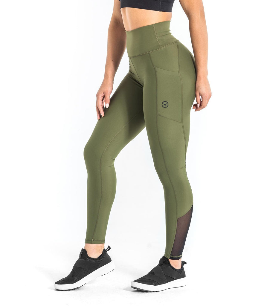 Virus - Utility High Rise Compression Pant - OD Green - Flexfit