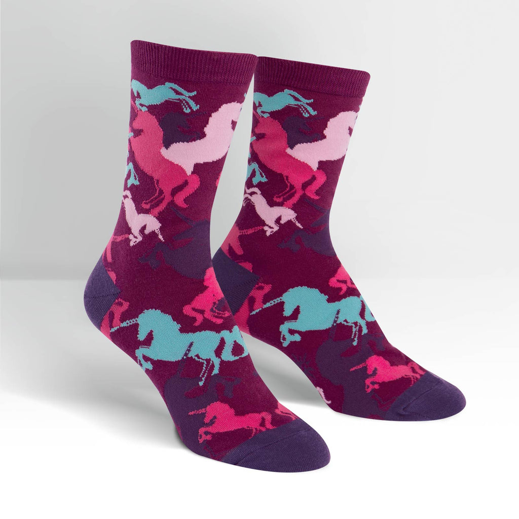 Womens Crew - Mythical Unicorns - Flexfit