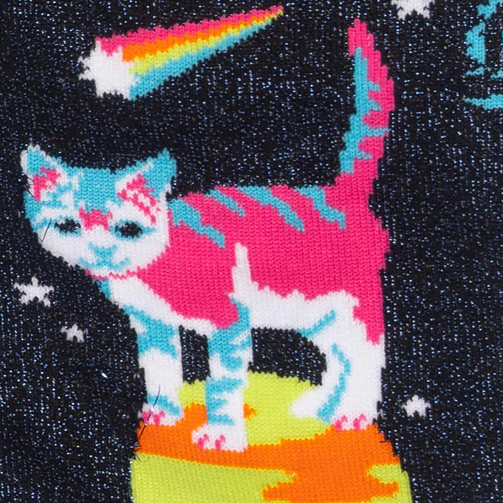 Womens Crew - Space Cats - Flexfit