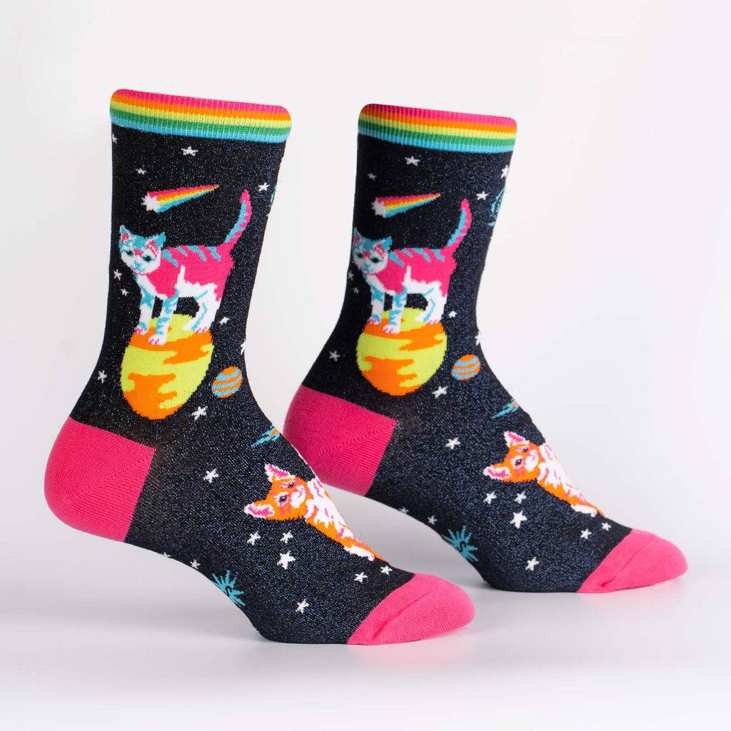 Womens Crew - Space Cats - Flexfit